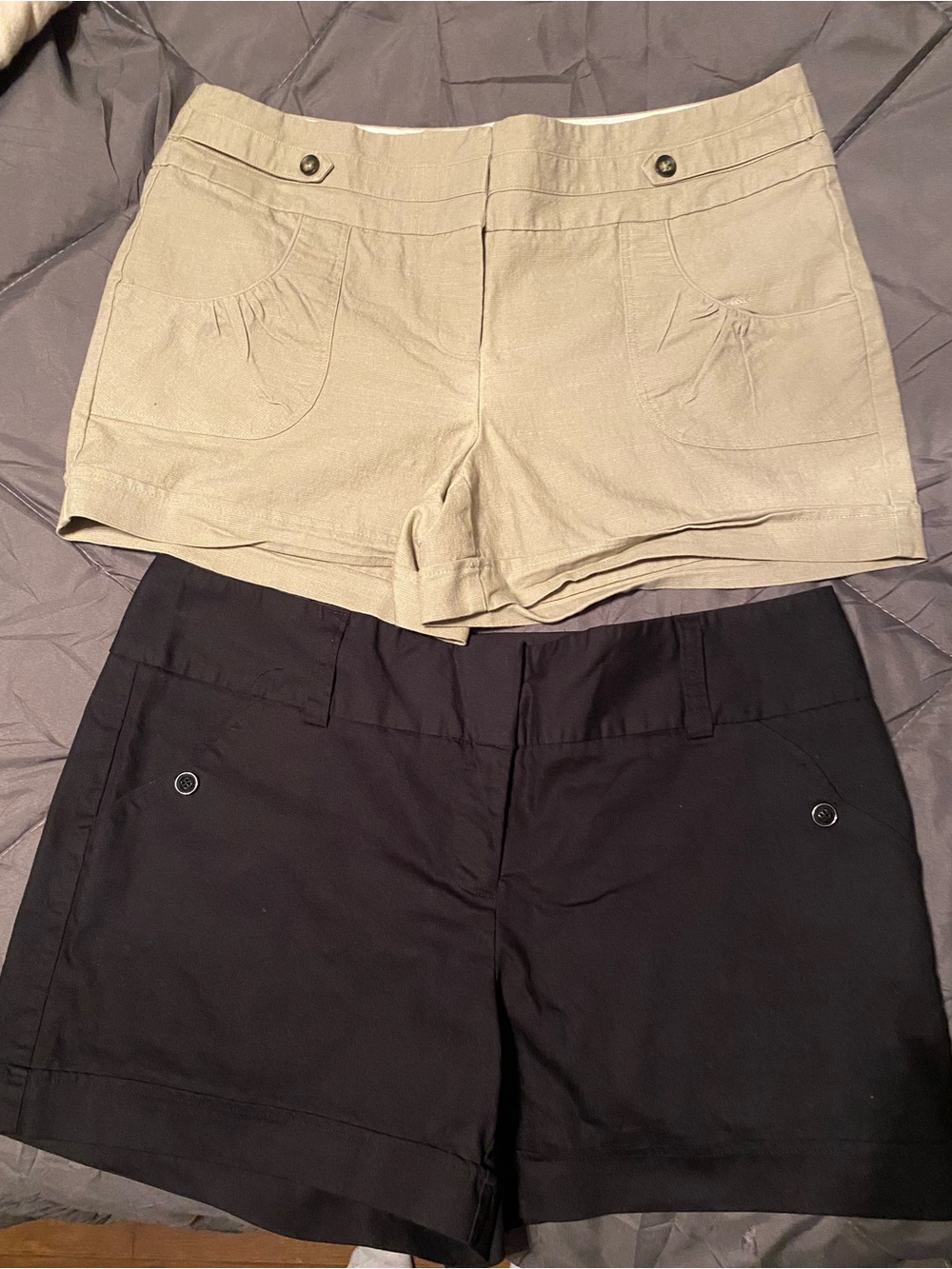 Maurices Tan and Black Double Pack Shorts